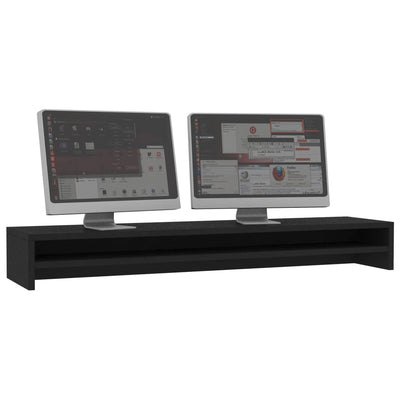 Monitor Stand Black 100x24x13 cm Engineered Wood