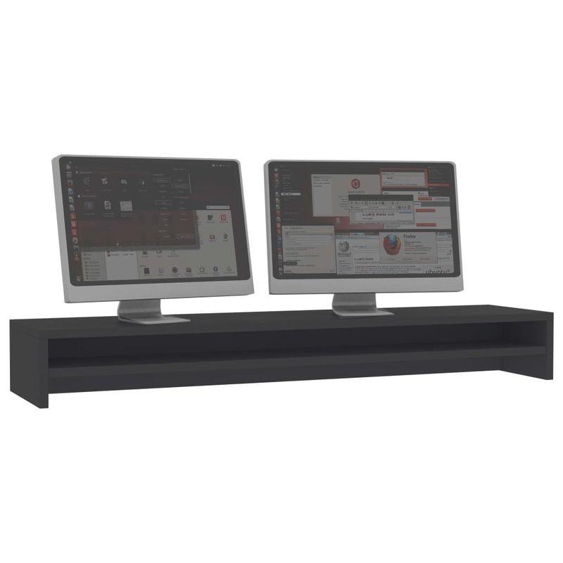 Monitor Stand Grey 100x24x13 cm Engineered Wood