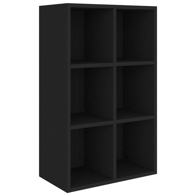 Book Cabinet/Sideboard Black 66x30x98 cm Engineered Wood