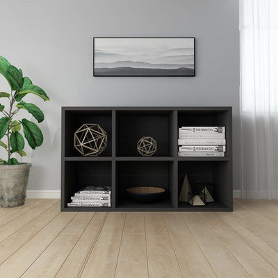 Book Cabinet/Sideboard Black 66x30x98 cm Engineered Wood