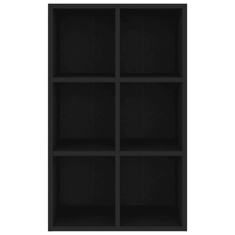 Book Cabinet/Sideboard Black 66x30x98 cm Engineered Wood