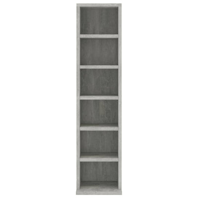 CD Cabinet Concrete Grey 21x20x88 cm Engineered Wood