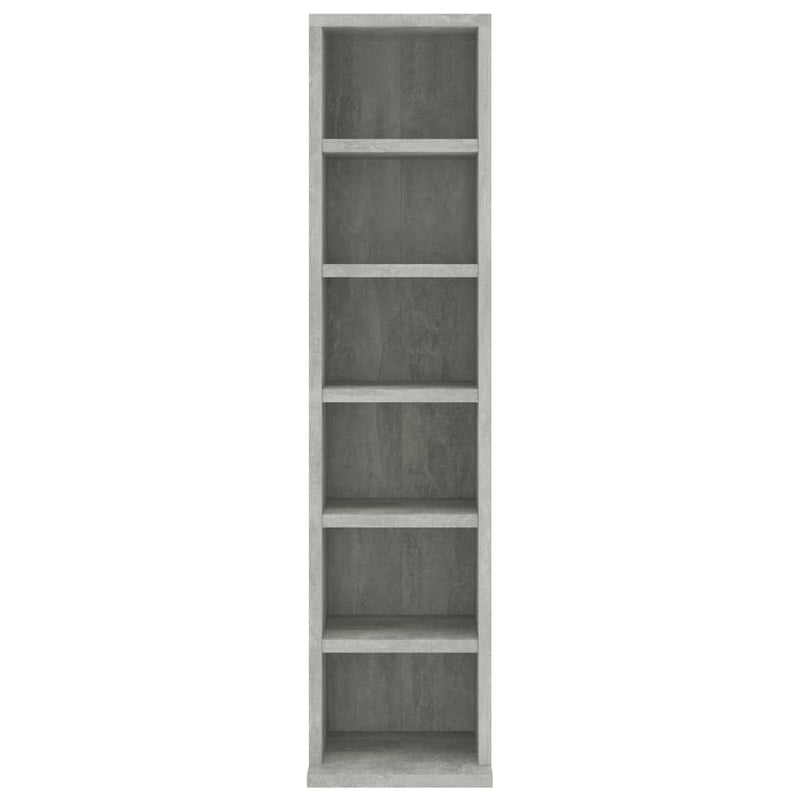 CD Cabinet Concrete Grey 21x20x88 cm Engineered Wood