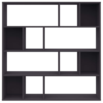 Room Divider/Book Cabinet Grey 110x24x110 cm Engineered Wood