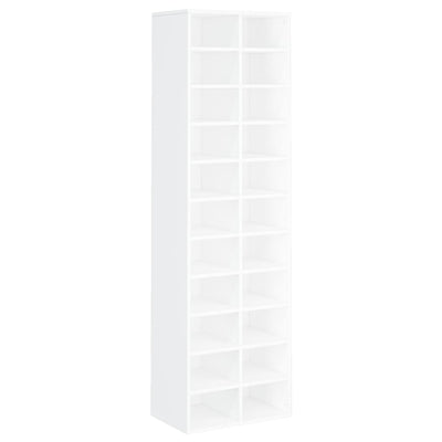 Shoe Cabinet White 54x34x183 cm Engineered Wood