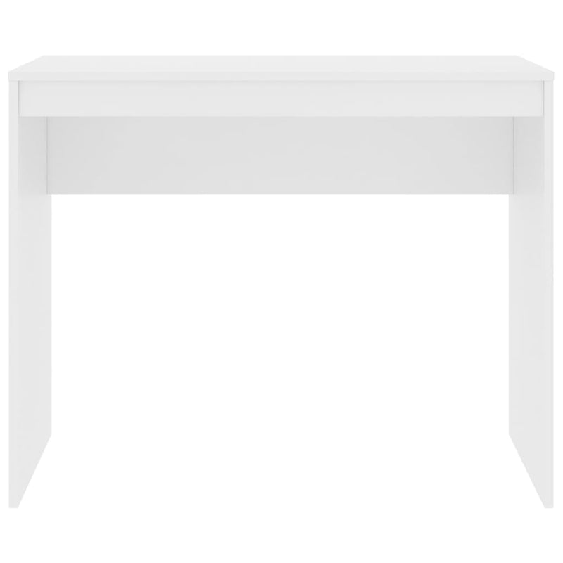 Desk White 90x40x72 cm Engineered Wood