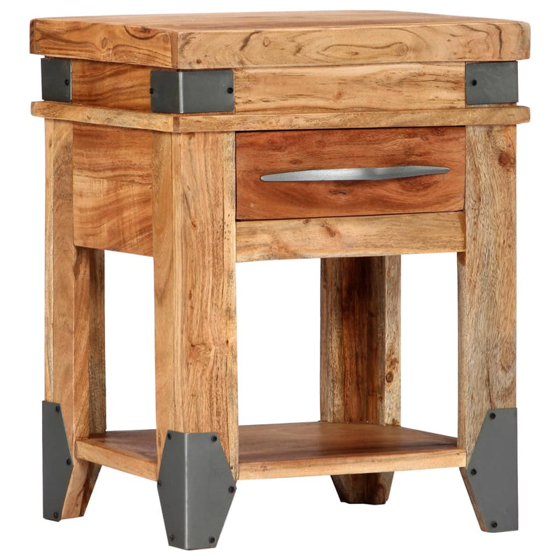 Bedside Cabinet 40x30x51 cm Solid Wood Acacia