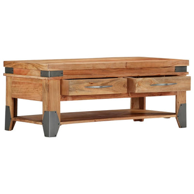 Coffee Table 110x52x45 cm Solid Wood Acacia