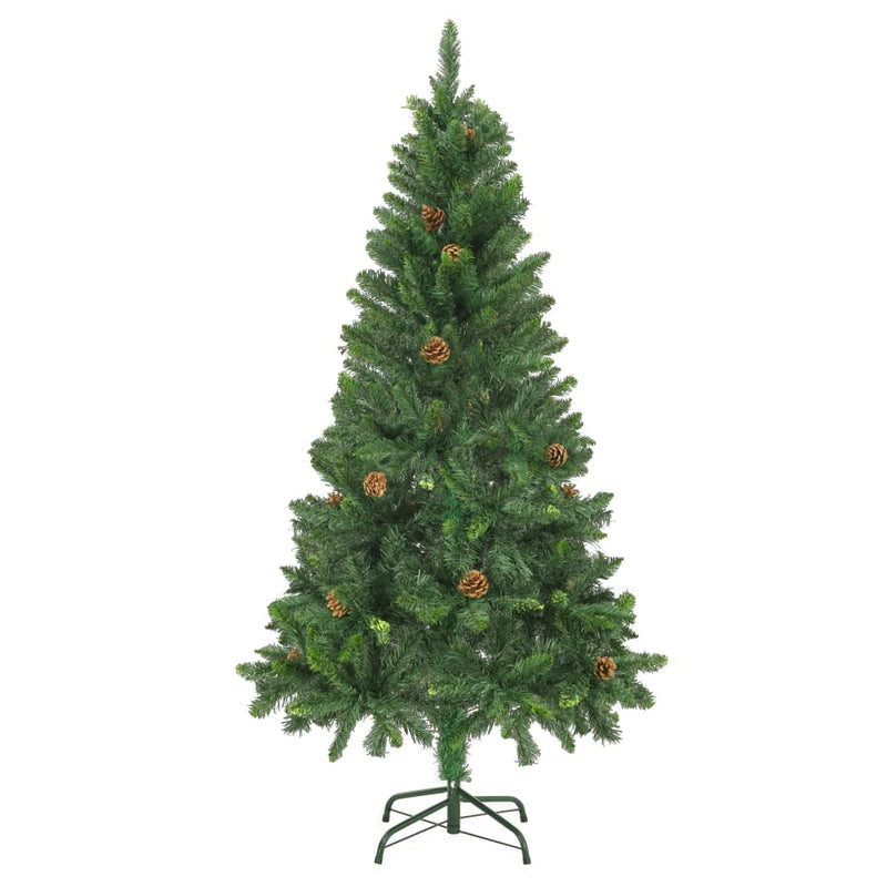 Artificial Christmas Tree with Pine Cones Green 150 cm