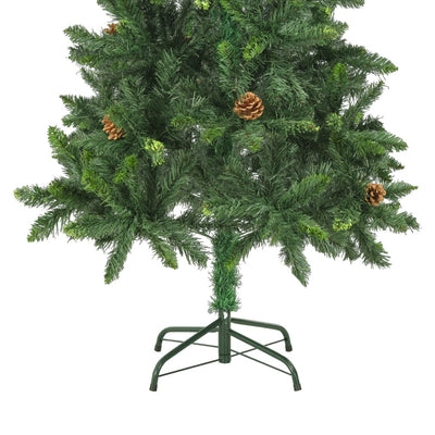 Artificial Christmas Tree with Pine Cones Green 150 cm