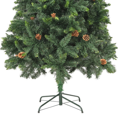 Artificial Christmas Tree with Pine Cones Green 210 cm