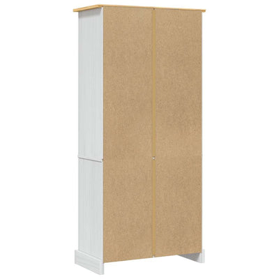 Cupboard Mexican Pine Corona Range White 80x40x170 cm