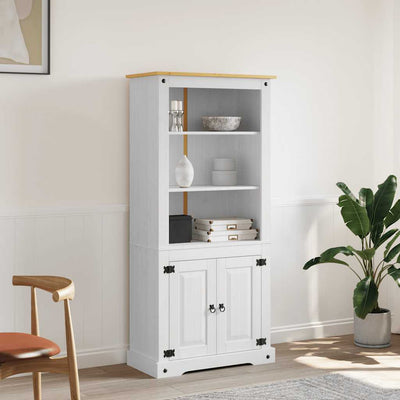 Cupboard Mexican Pine Corona Range White 80x40x170 cm