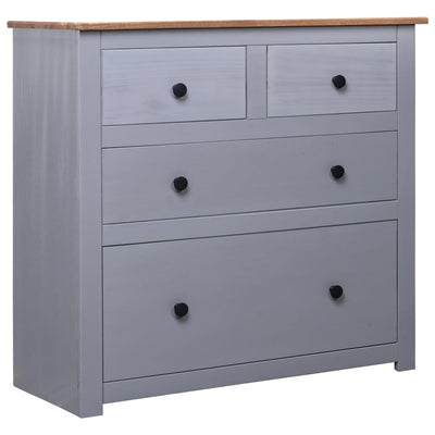 Sideboard Grey 80x40x83 cm Pinewood Panama Range