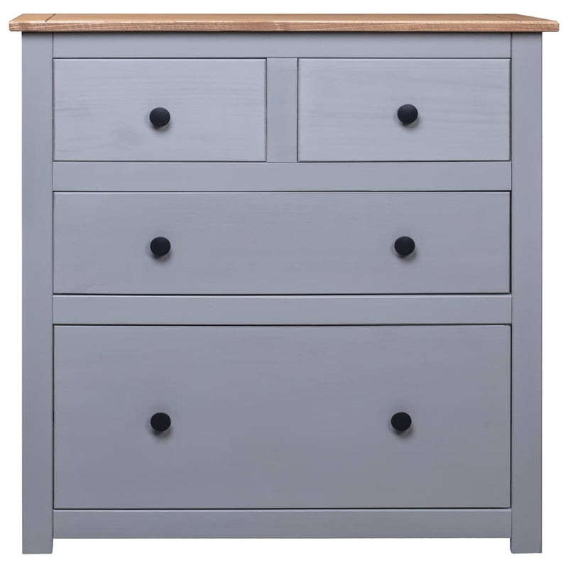 Sideboard Grey 80x40x83 cm Pinewood Panama Range