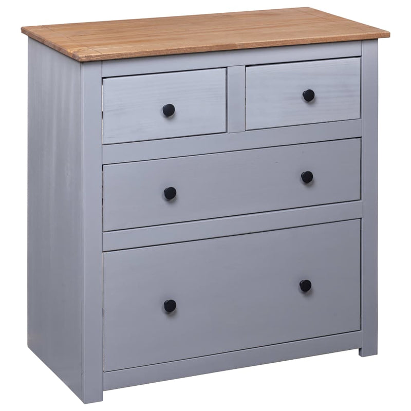 Sideboard Grey 80x40x83 cm Pinewood Panama Range