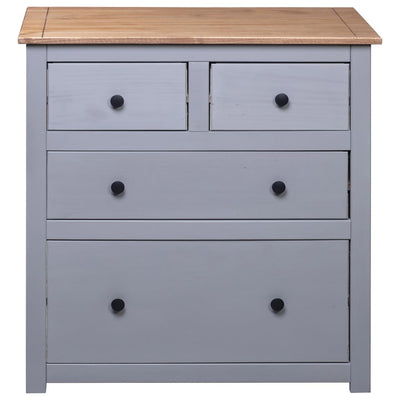 Sideboard Grey 80x40x83 cm Pinewood Panama Range