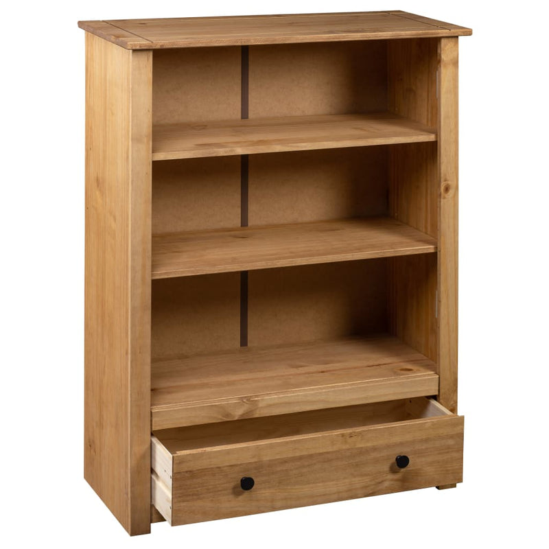 Bookcase 80x35x110 cm Solid Pine Wood Panama Range