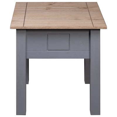 Nightstand Grey 50.5x50.5x52.5 cm Pine Panama Range