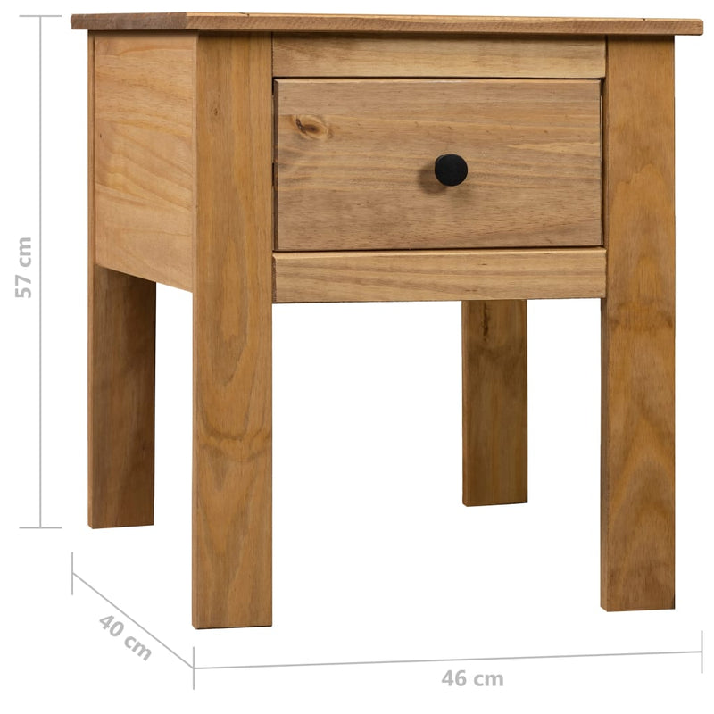 Bedside Cabinet 46x40x57 cm Pine Panama Range