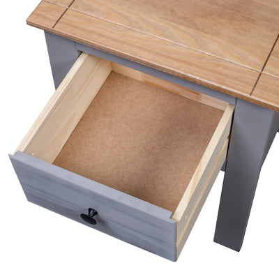 Bedside Cabinet Grey 46x40x57 cm Pine Panama Range