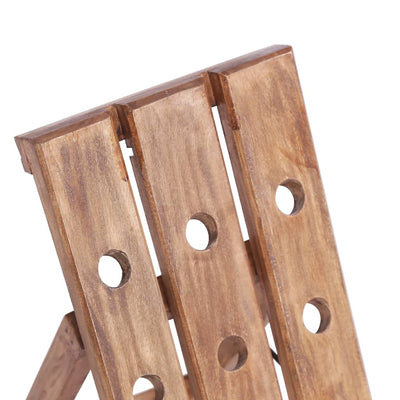 Wine Rack for 15 Bottles 26x50x70 cm Solid Mahogany Wood