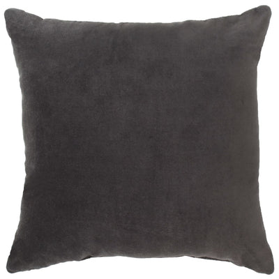 Cushions Cotton Velvet 2 pcs 45x45 cm Anthracite