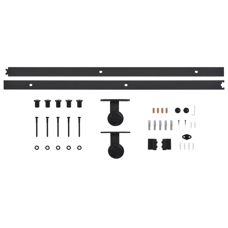 Sliding Door SKIEN Hardware Kit 200 cm Steel Black