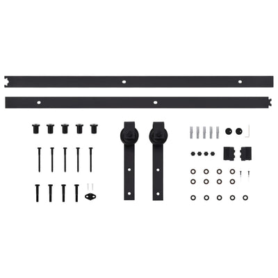 Sliding Door SKIEN Hardware Kit 200 cm Steel Black