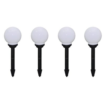 Outdoor Pathway Lamps 8 pcs LED 15 cm with Ground Spike