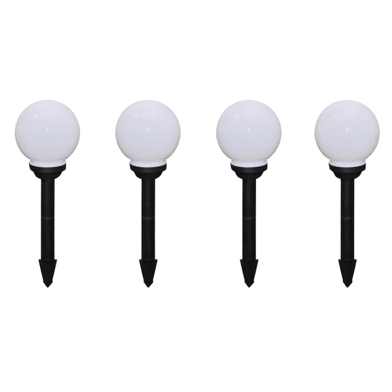 Outdoor Pathway Lamps 8 pcs LED 15 cm with Ground Spike