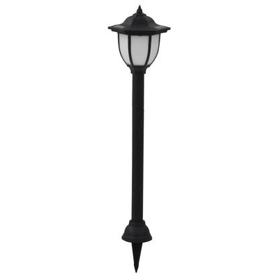 Outdoor Solar Lamps 6 pcs LED Black