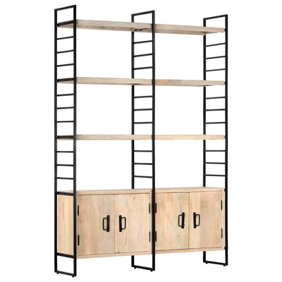 4-Tier Bookcase 124x30x180 cm Solid Mango Wood