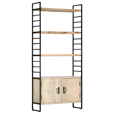 4-Tier Bookcase 80x30x180 cm Solid Mango Wood