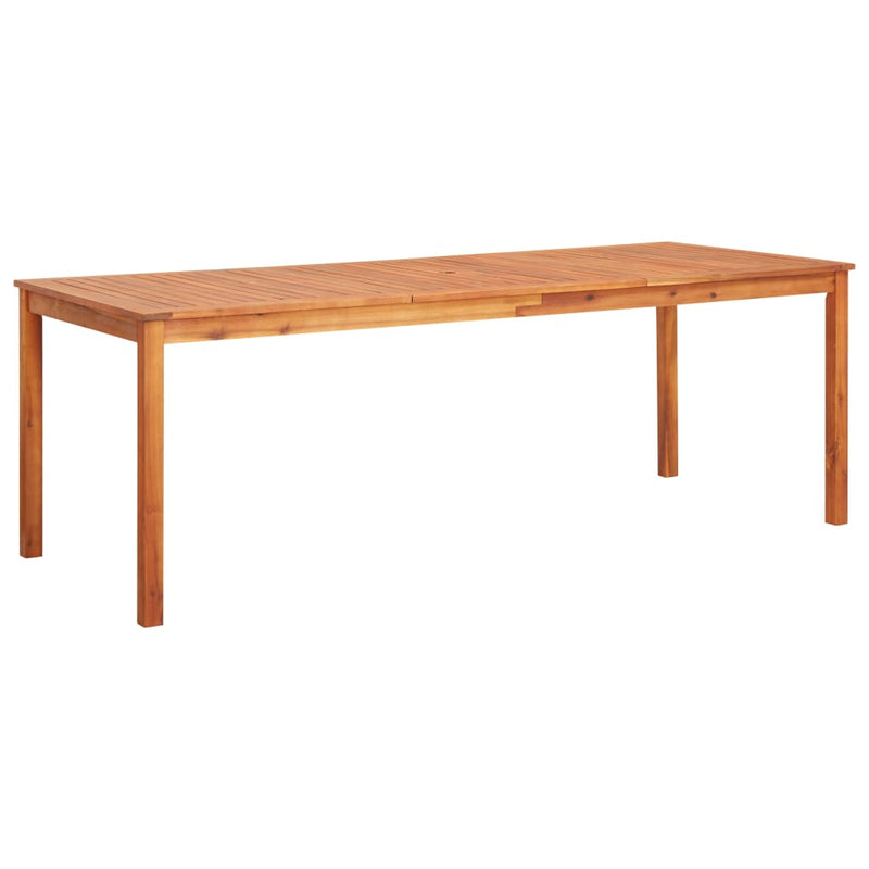 Garden Table 215x90x74 cm Solid Acacia Wood