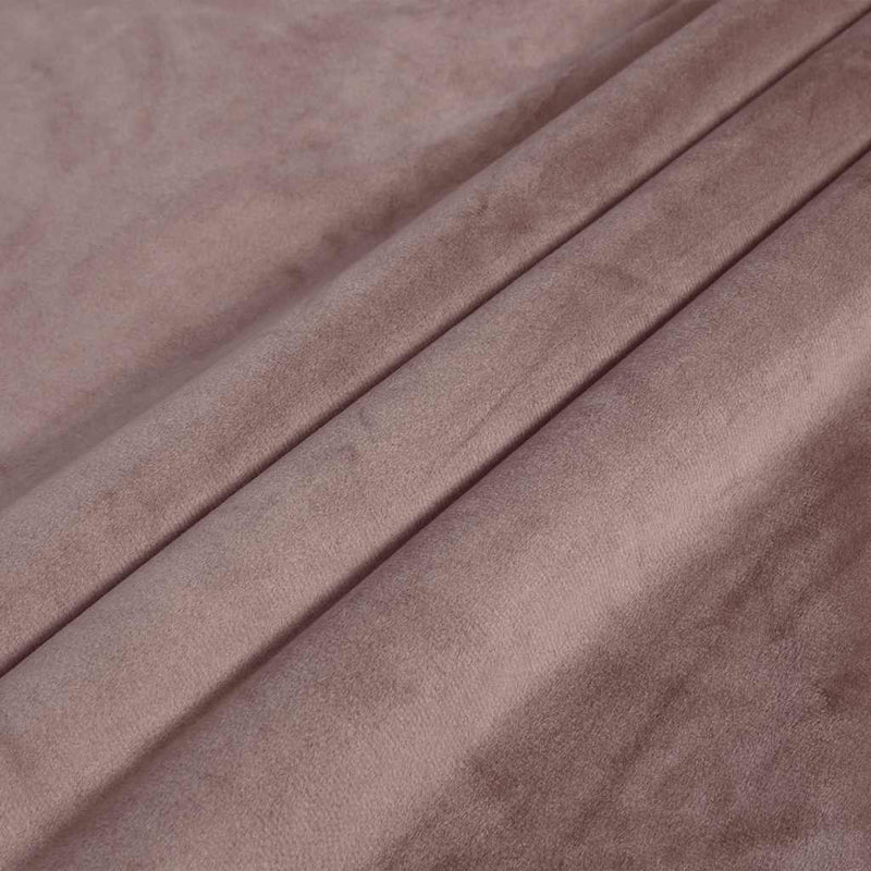 Blackout Curtain with Metal Rings Velvet Antique Pink 290x245 cm