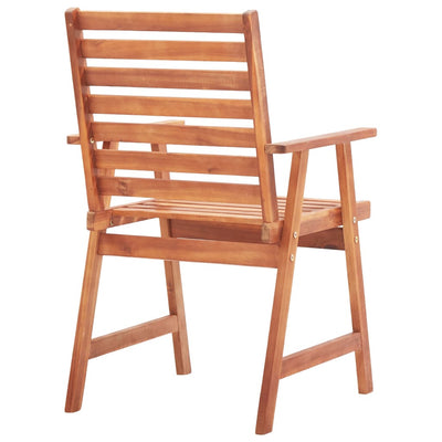 Outdoor Dining Chairs 3 pcs Solid Acacia Wood