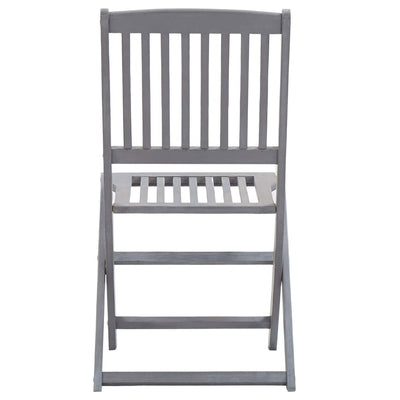 Folding Outdoor Chairs 4 pcs Solid Acacia Wood