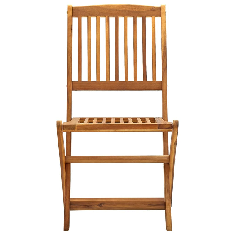 Folding Outdoor Chairs 4 pcs Solid Acacia Wood