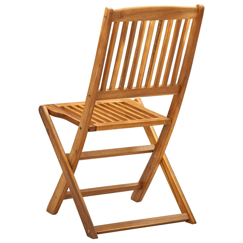 Folding Outdoor Chairs 4 pcs Solid Acacia Wood