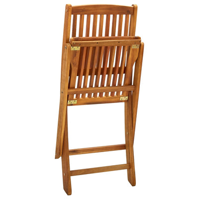 Folding Outdoor Chairs 4 pcs Solid Acacia Wood