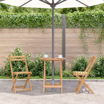 Folding Garden Table 60x75 cm Solid Acacia Wood