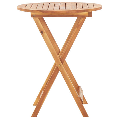 Folding Garden Table 60x75 cm Solid Acacia Wood