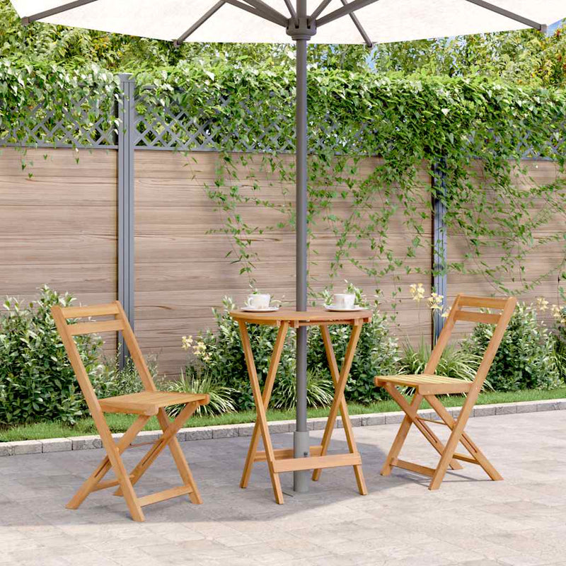 Folding Garden Table 60x75 cm Solid Acacia Wood