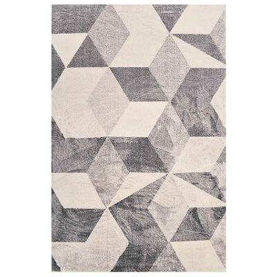 Printed Rug Beige 120x170 cm Polyester