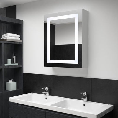 LED Bathroom Mirror Cabinet 50x13x70 cm