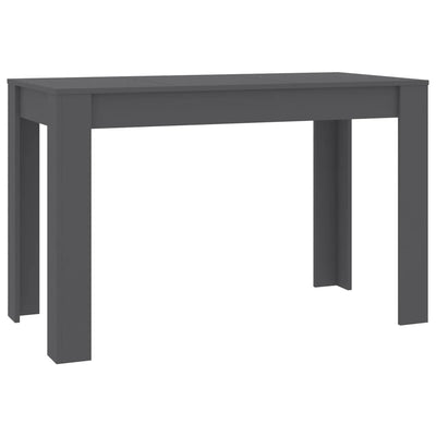 Dining Table Grey 120x60x76 cm Engineered Wood