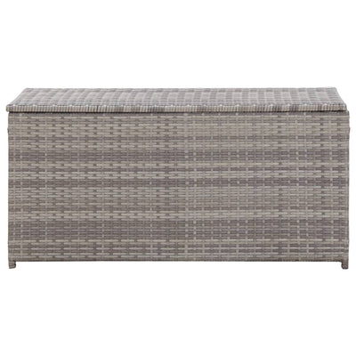 Garden Storage Box Poly Rattan 100x50x50 cm Grey