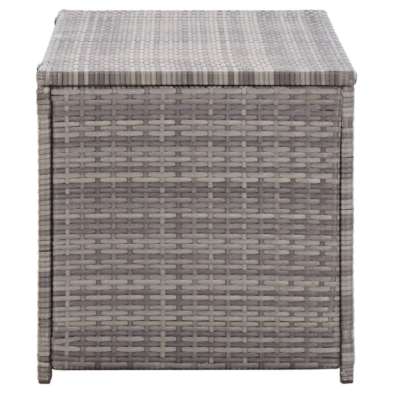 Garden Storage Box Poly Rattan 100x50x50 cm Grey