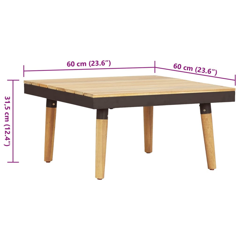 8-Seater Garden Lounge Set with Cushions Solid Acacia Wood